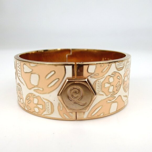 Authentic ALEXANDER McQUEEN Skull design Bangle metal [Used] - Picture 3 of 10